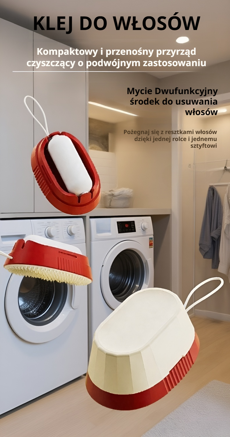 Mocna naklejka do czyszczenia pościeli w użyciu