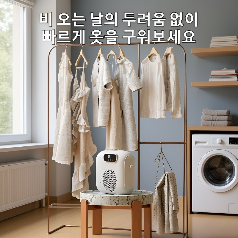 입식과 침식 겸용 의류 건조 온풍기
