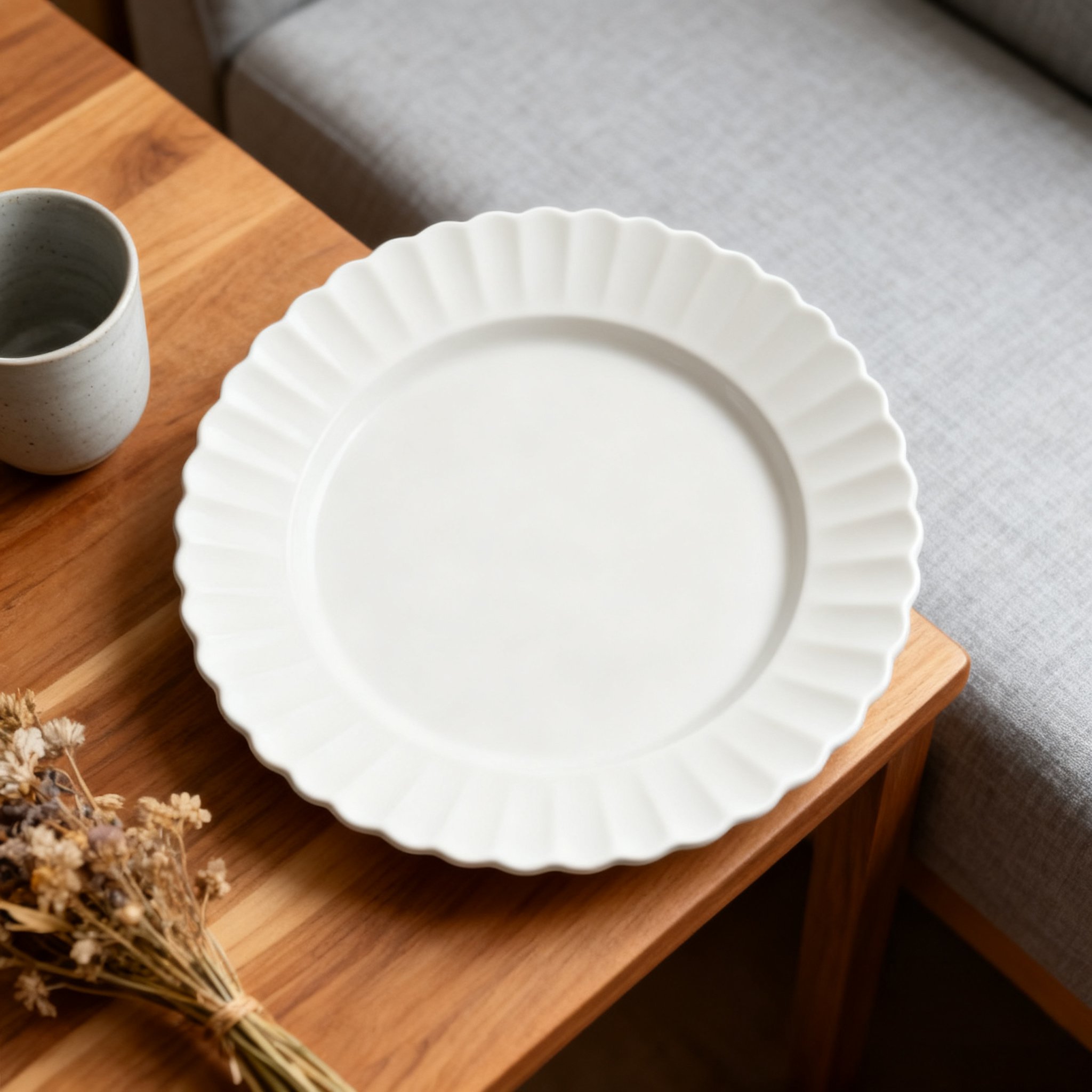 심플하고 세련된 화이트 플레이트