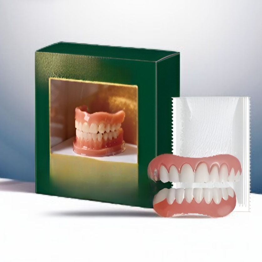 Componentes del kit de ajuste de dentaduras Fameco