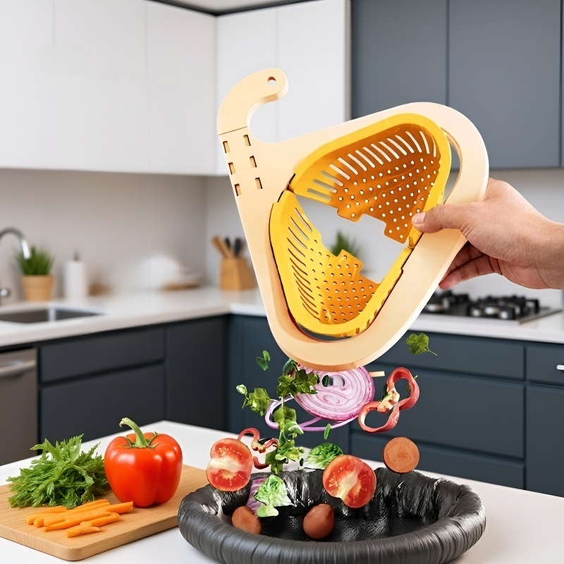 Kitchen hanging sink filter drain basket
