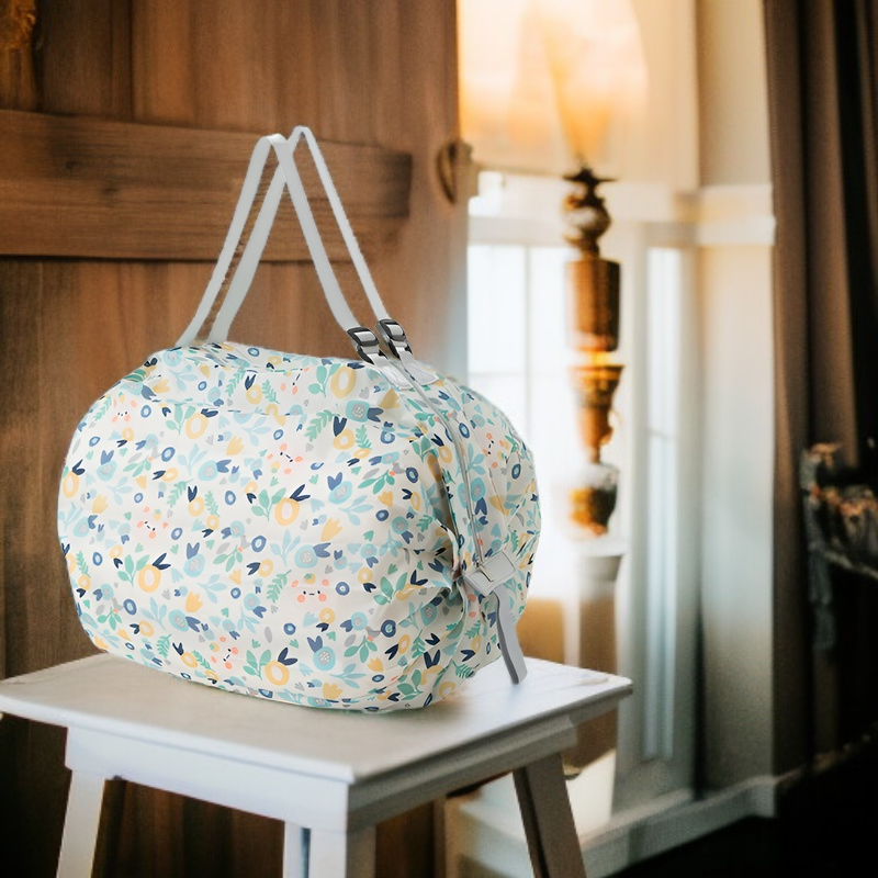 化粧品ジュエリーボックス二層透明回転収納ラック全体画像