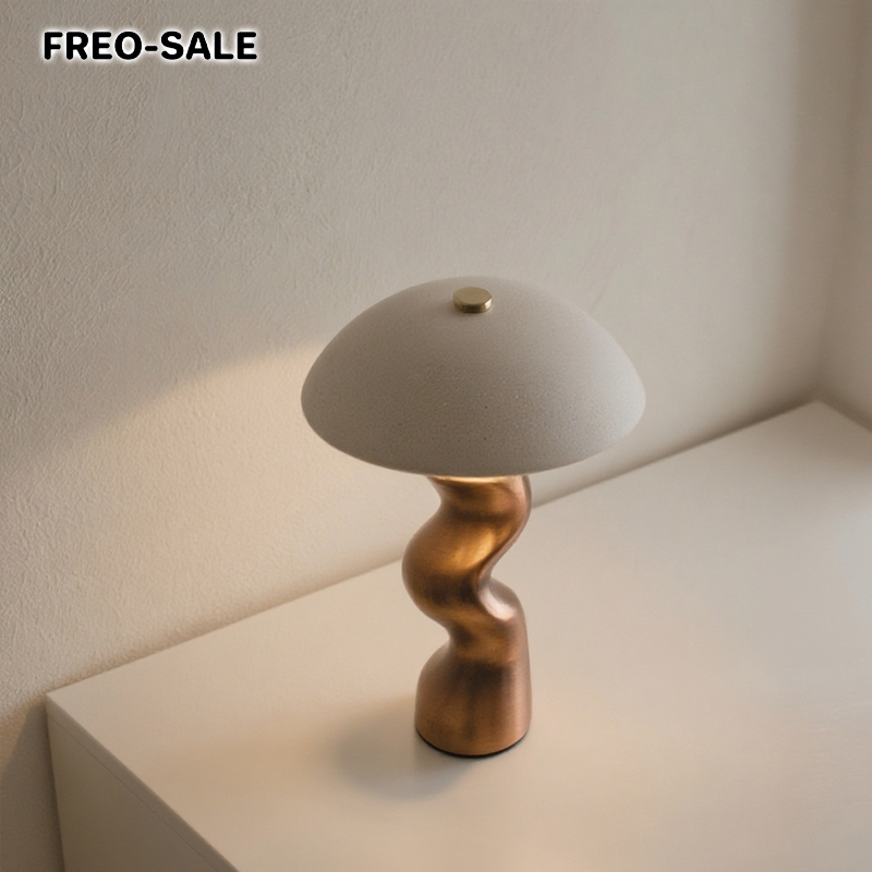 모던 인테리어에 어울리는 버섯 램프 갓 디자인