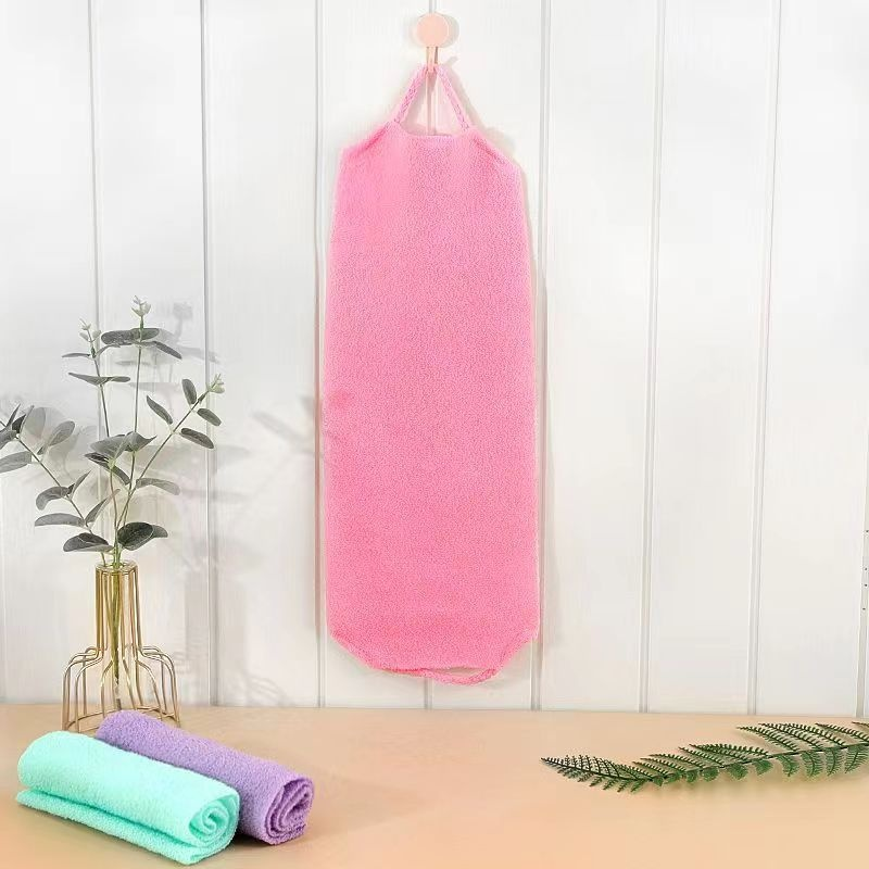 Serviette exfoliante épaissie pour nettoyer le dos