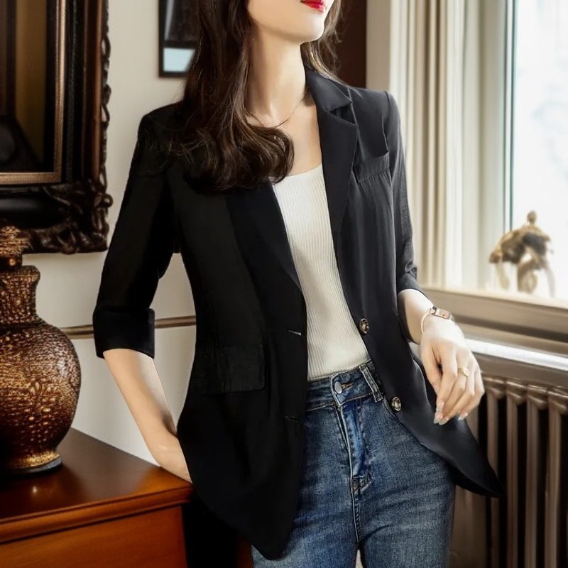 봄걷기 자외선 차단 코트 여성 얇은 자외선 차단 상의 봄여름 자외선 차단 크림 패션 무드 코트