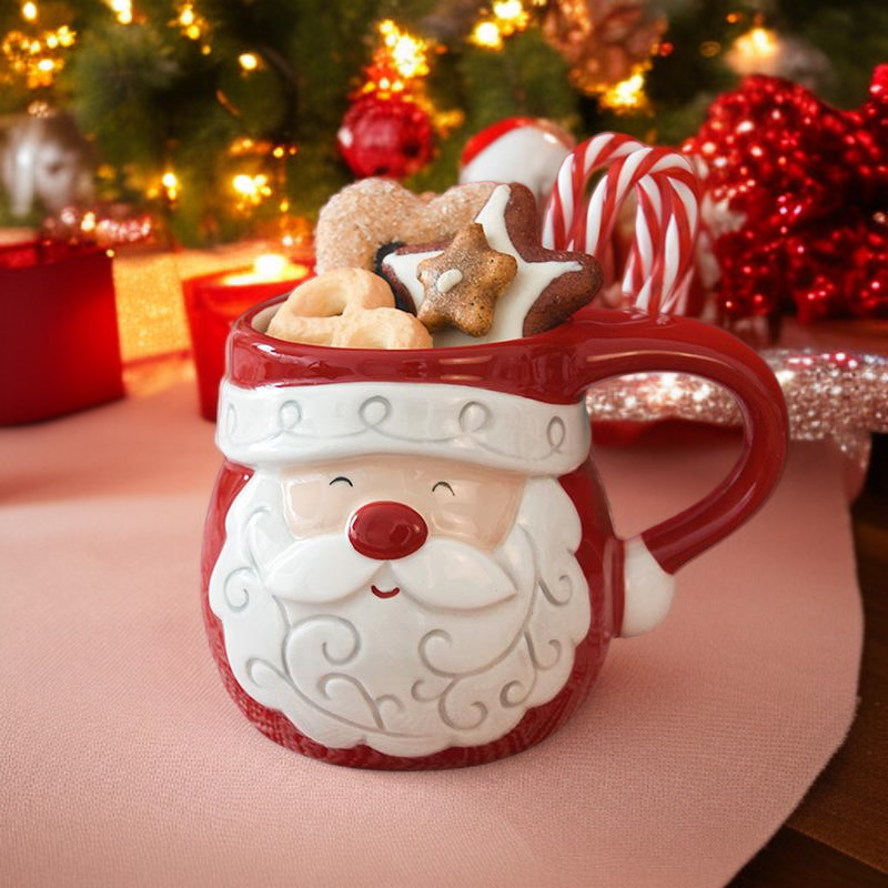 노르딕 산타클로스 세라믹 머그