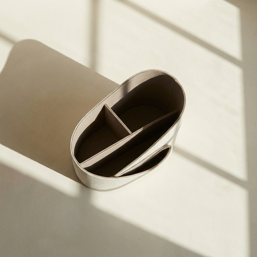 米白色纏繞式收納桶