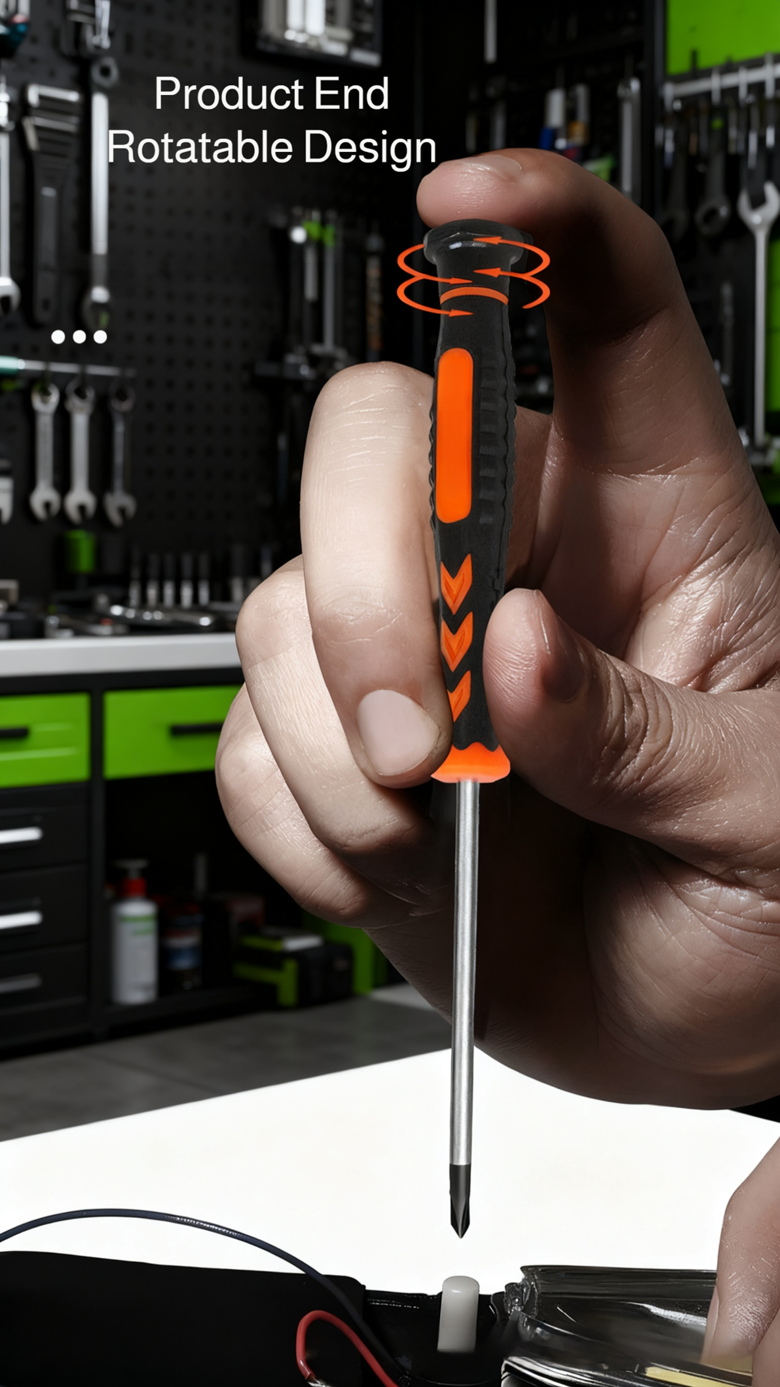 Precision Phillips screwdriver with magnetic tip