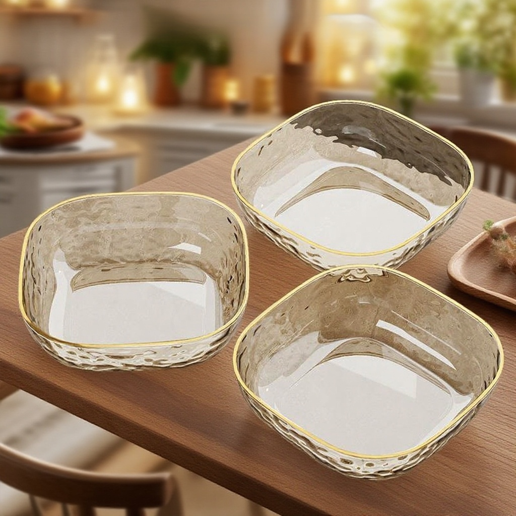 사치스럽고 투명한 과일 쟁반