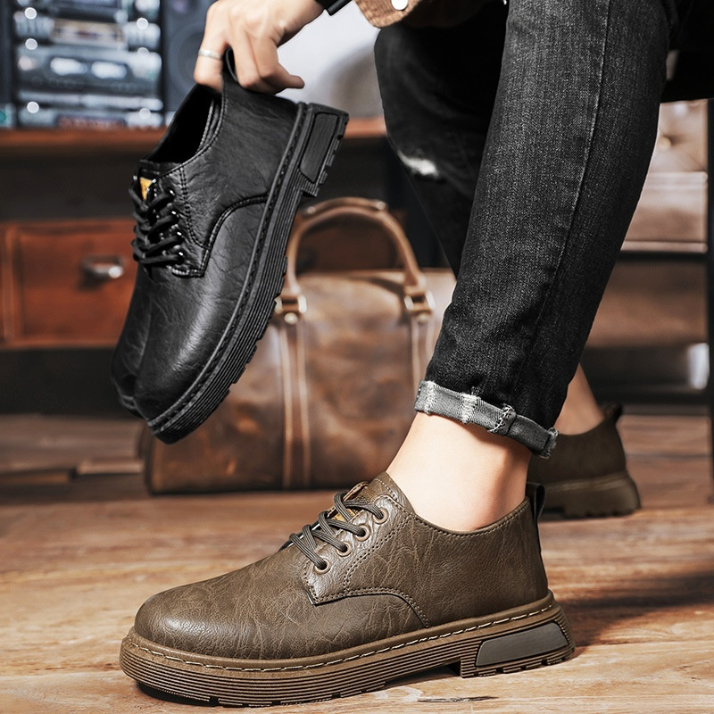 Freizeitschuhe für Herren im britischen Stil aus Leder