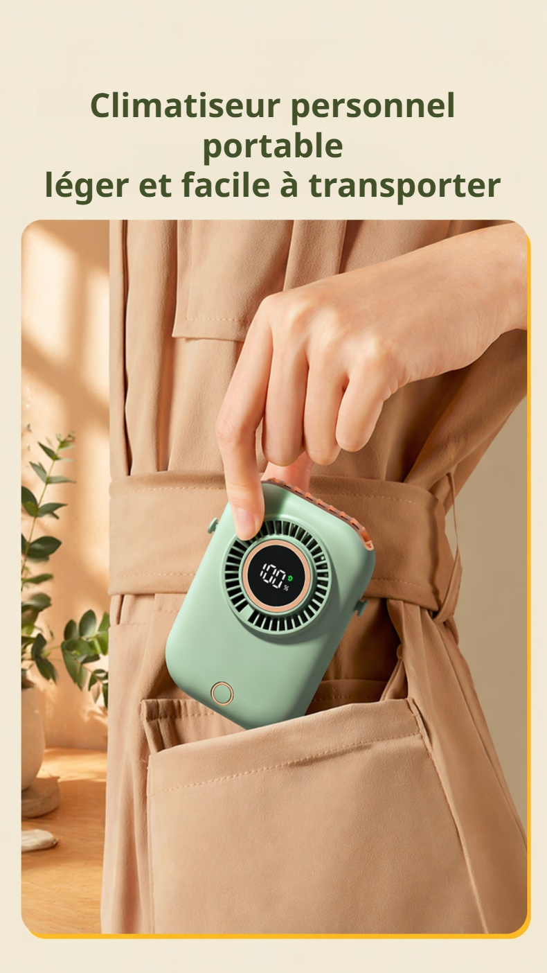 Ventilateur personnel avec LED multicolore