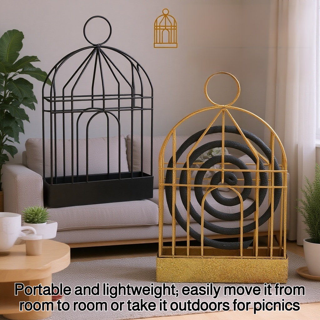 Elegant Scandinavian style mosquito coil holder for home décor