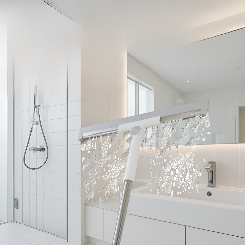 Herramienta de limpieza versátil para baños