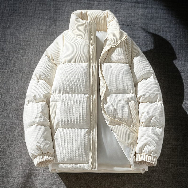 커플 패딩 가을 겨울 기모 차이나 베이커리 패딩 남녀 패션 프린트 패딩