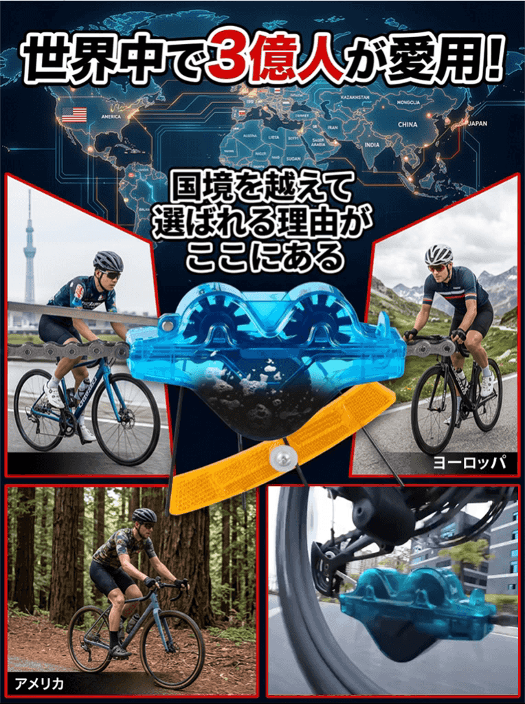 【サカタ製作所】自転車チェーンオートクリーナー