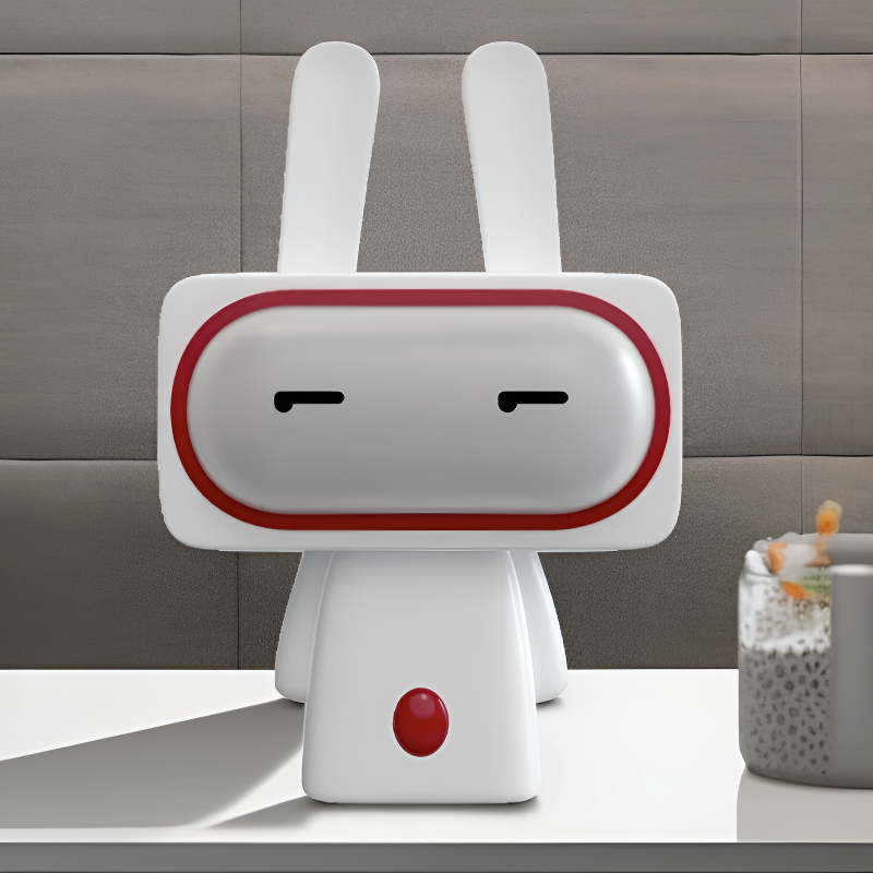 Adorable Rabbit Bedside Mood Light Timer Rechargeable Night Lamp Ornament