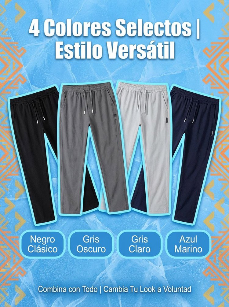 Pantalones largos frescos y refrescantes