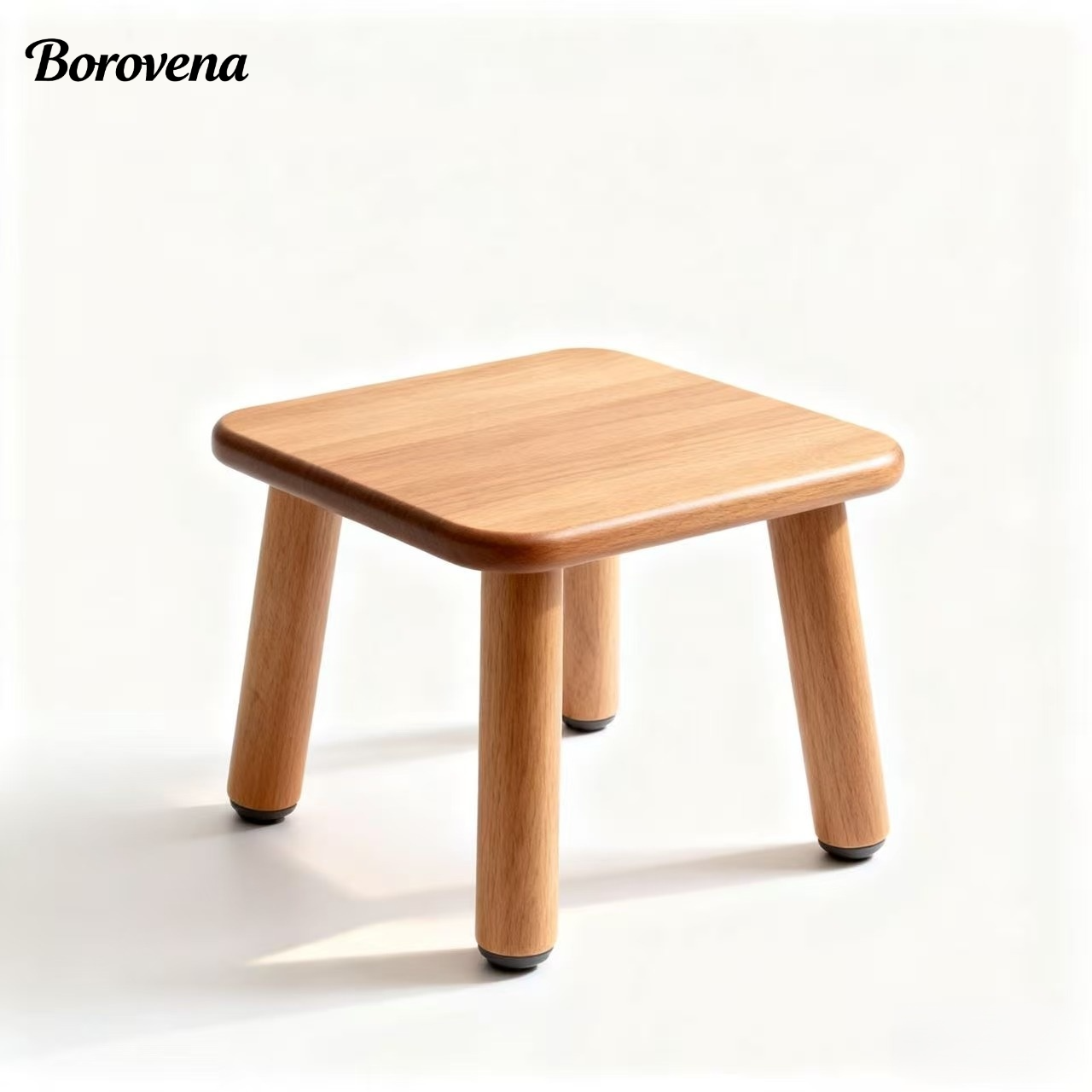 無垢材スツール、モダンミニマリストスタイル、昔ながらのスツール（3個）