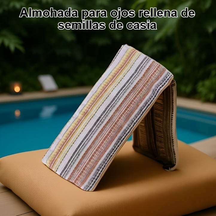 Almohada para ojos de semillas de casia que alivia la fatiga con microgravedad