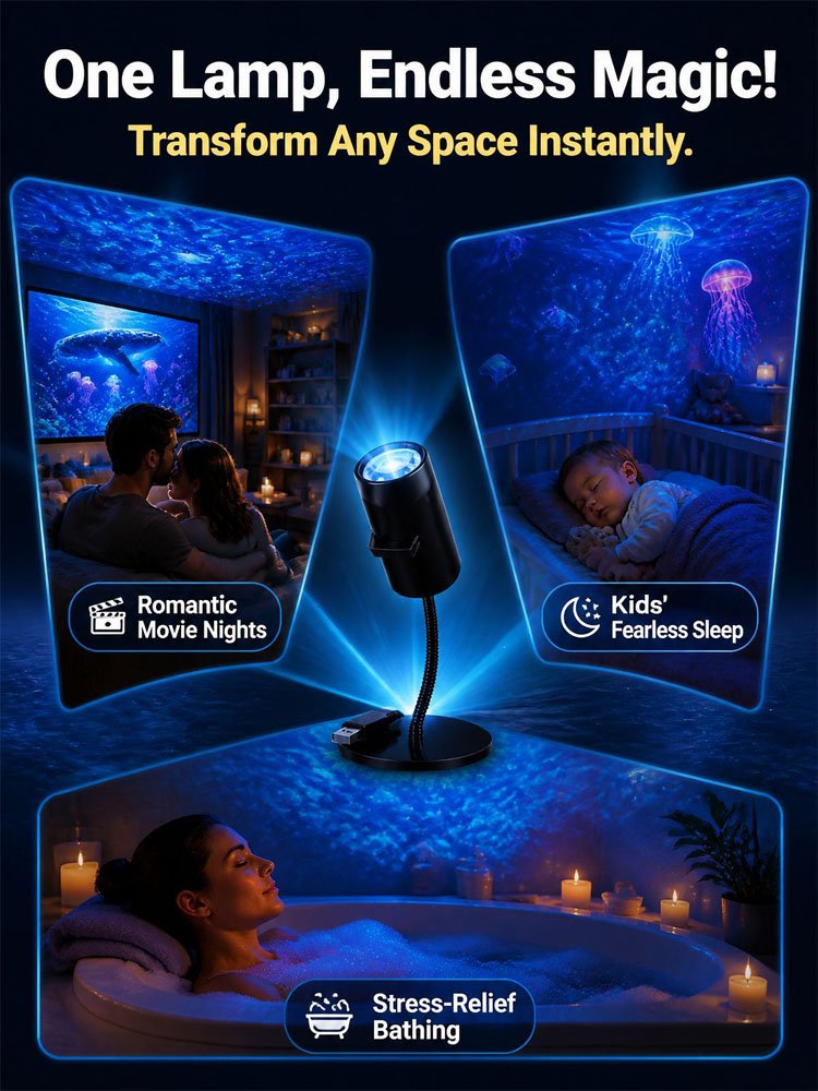 Starry Ocean Moon Lamp