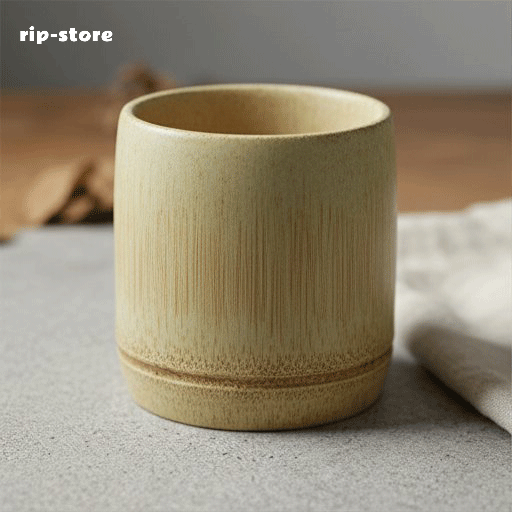 Natural unpainted bamboo products bamboo tube cups (10 pieces)
