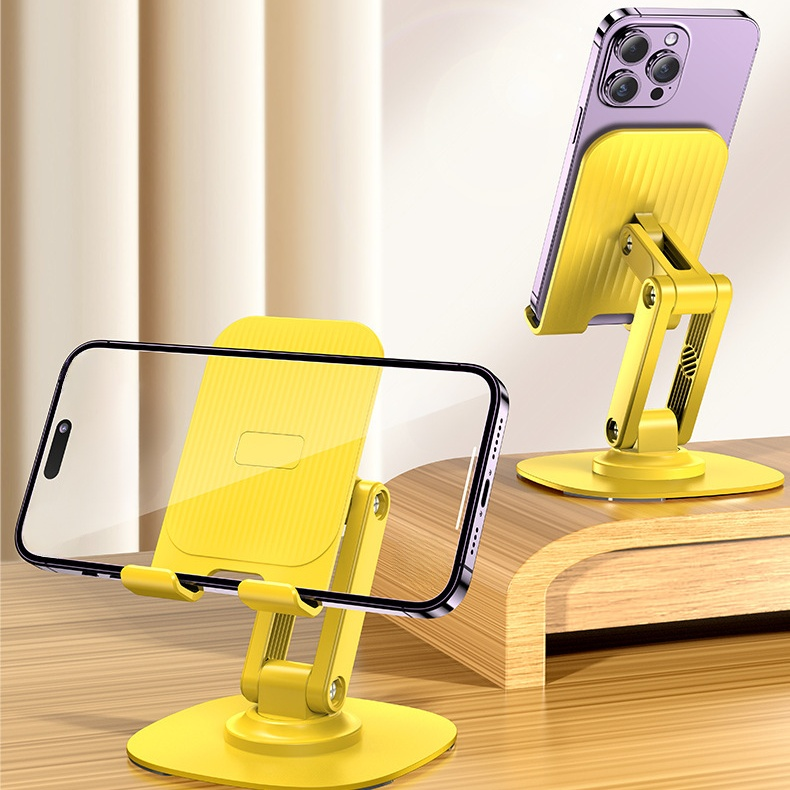 Faltbarer Metall-Tablet-Ständer, drehbarer Handyhalter