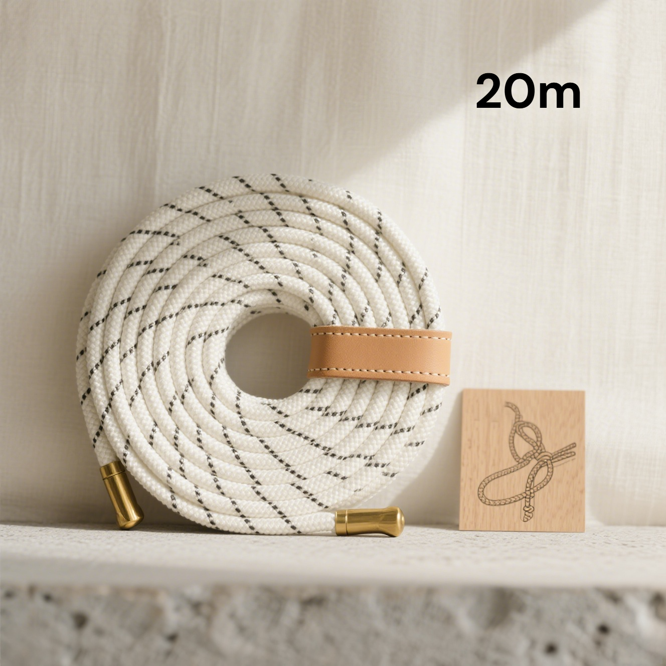 Cuerda de escalada de poliéster duradero en uso