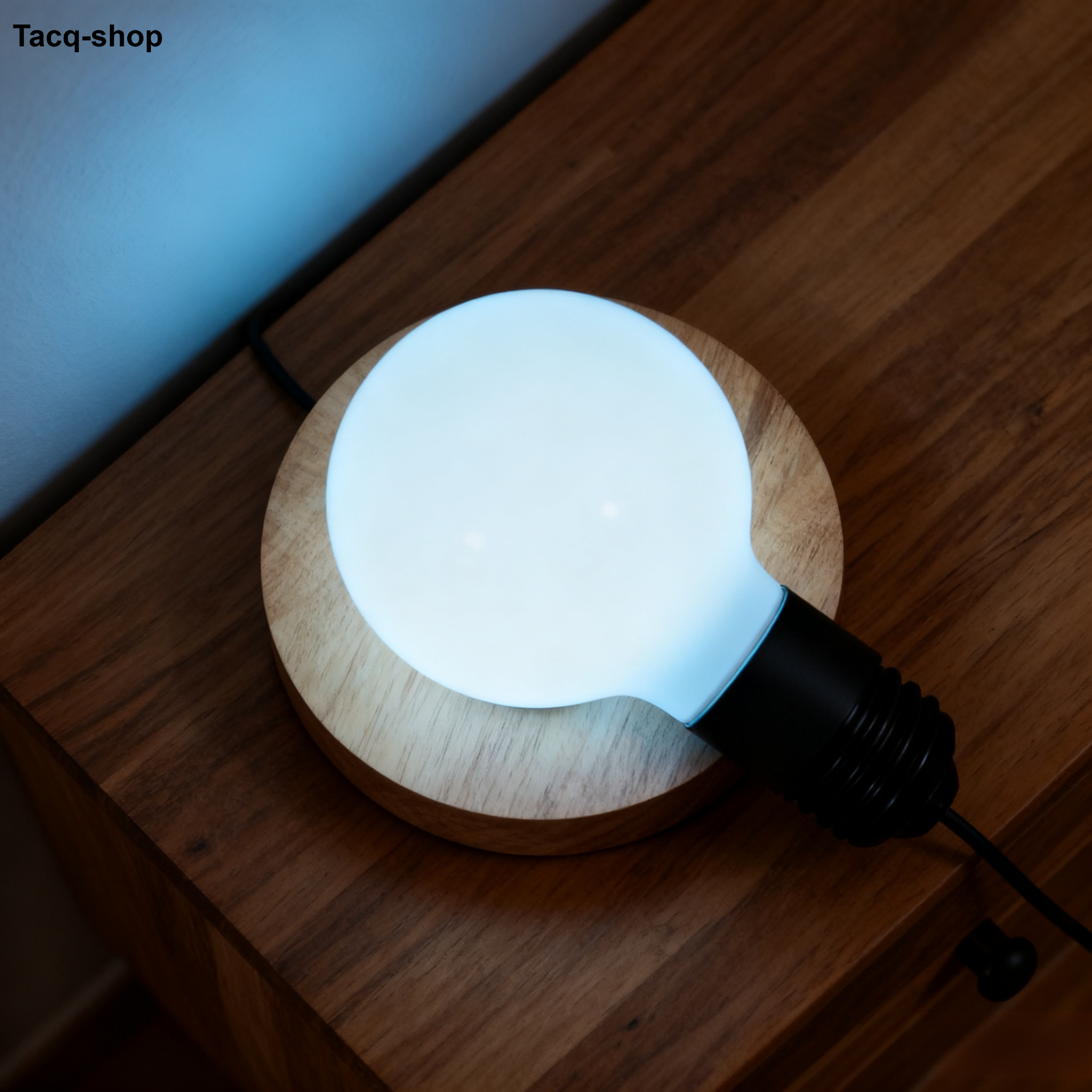 โคมไฟตั้งโต๊ะอัจฉริยะรูปทรงหลอดไฟสร้างสรรค์ (2 ชิ้น)