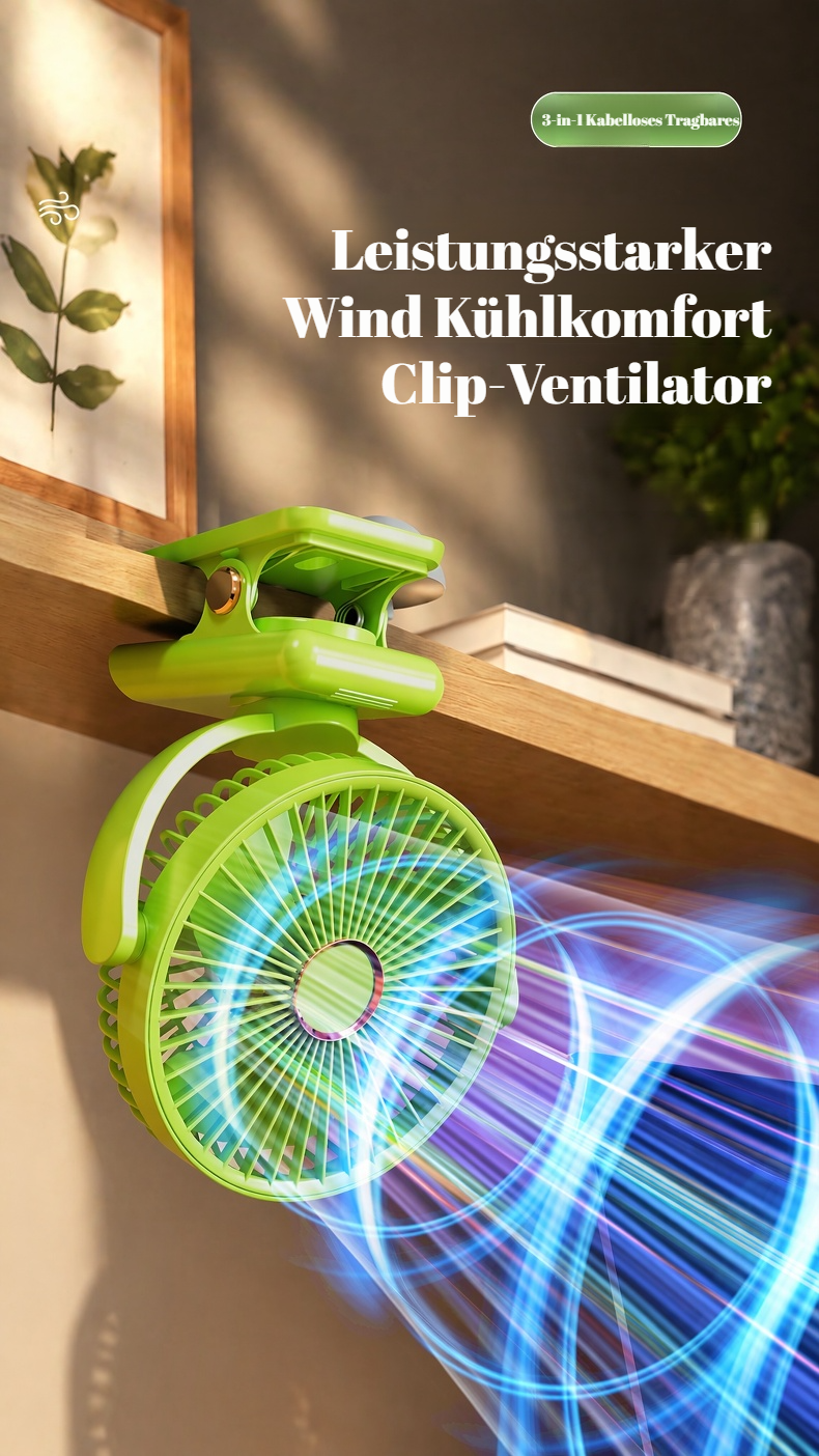 Moderner Tischventilator mit automatischer Oszillation