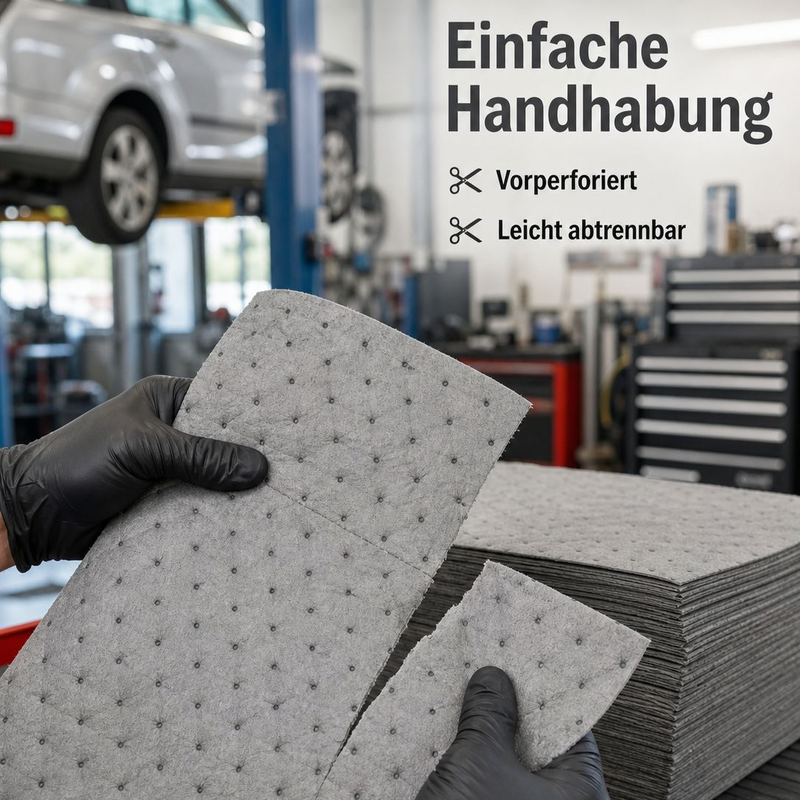 Industrielle Öl-absorber Pads, Schnelle Absorption, Perforiertes Muster, Baumwollmaterial