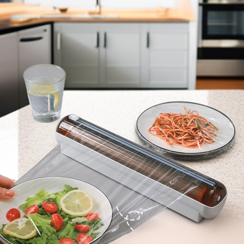 เครื่องตัดพลาสติกแรปและฟอยล์แบบดูดติดพื้นผิว ใช้ได้หลากหลายสำหรับครัว