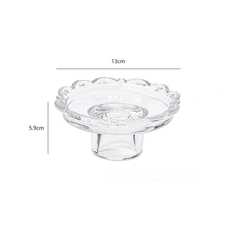 透明ガラスケーキディスプレイ