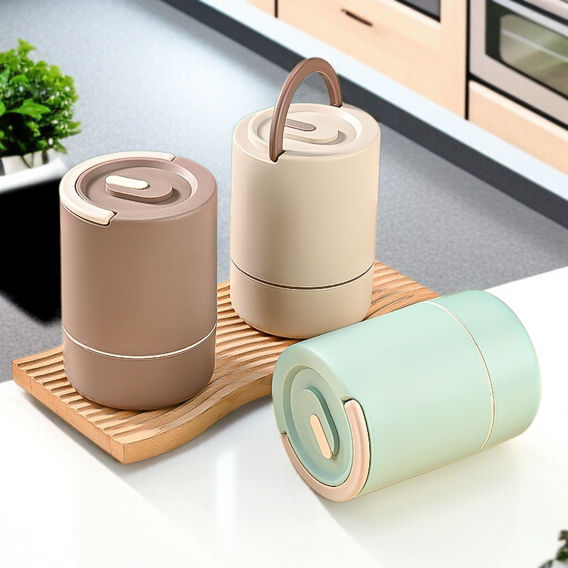 Large Capacity Round Multi-layer Insulated Lunch Box for Office Workers