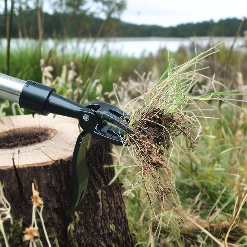 Weed puller with aluminum claw