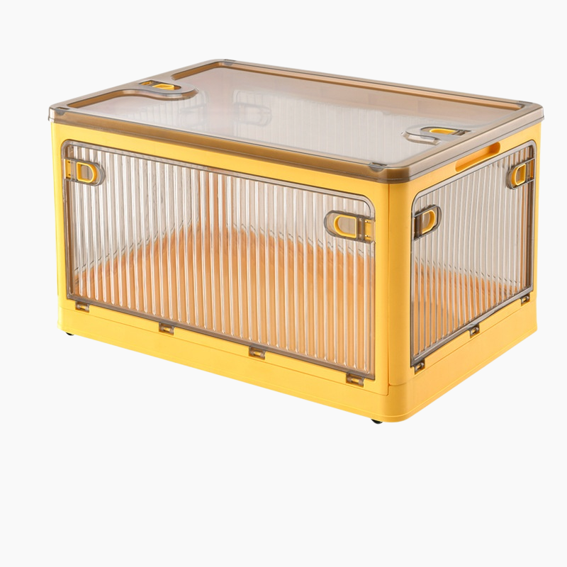 투명 접이식 수납함 차량용 아웃도어 의류 정리함 캠핑 수납  플라스틱 수납 장난감 정리함