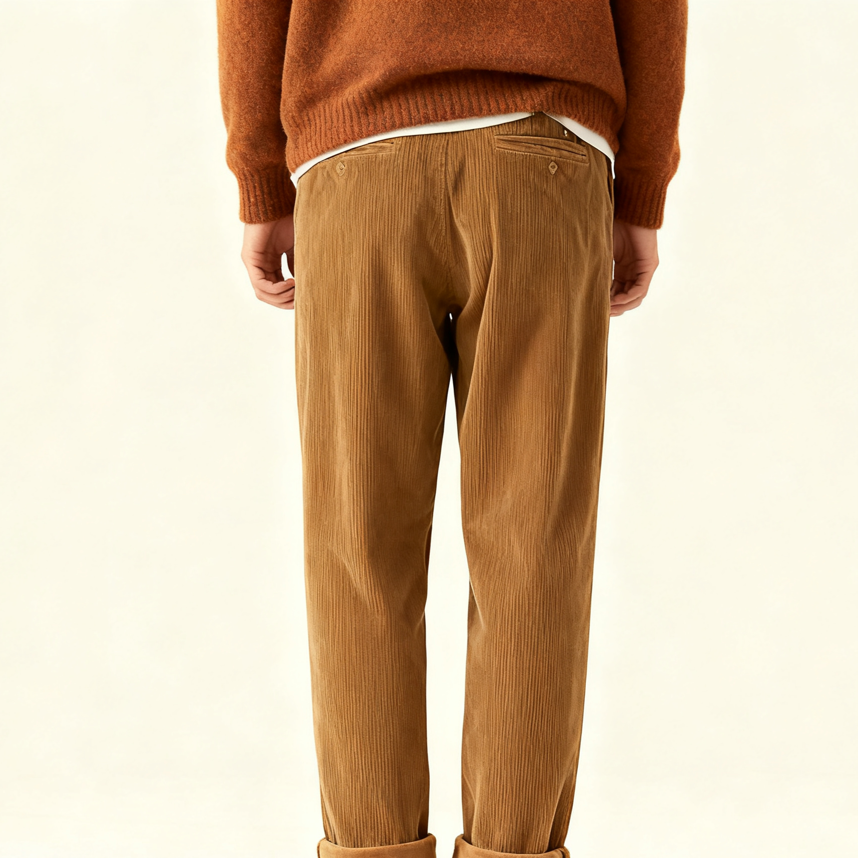 秋冬用コーデュロイカジュアルズボン