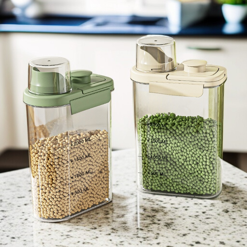 Food-Grade Transparent Airtight Storage Tank Kitchen Fresh-Keeping Box