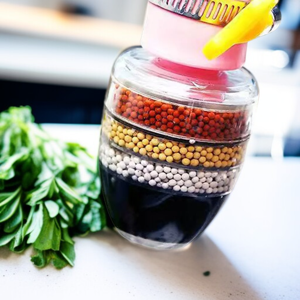 蛇口取付型浄水器 6層フィルターで水道水の汚染物質を徹底除去