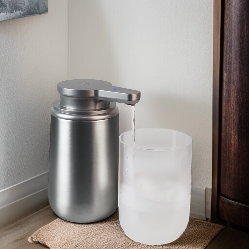 【R】新型ステンレス製全自動センサーソープディスペンサー 家庭用一体型電動ハンドウォッシャー キッチン洗剤ソープボックス