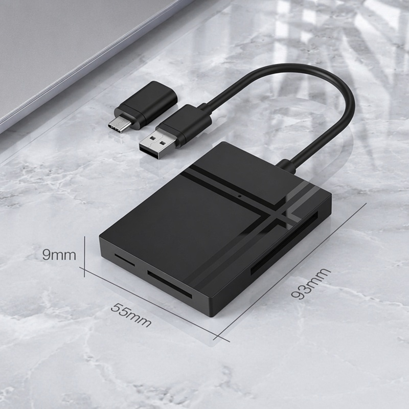 USB3.0 5-in-1 Kartenleser Type-C Multifunktion CF/SD/TF/MS/M2 gleichzeitiges Lesen