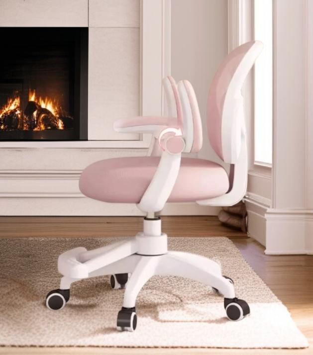 Detalle del ajuste de altura en la silla de estudio para niños