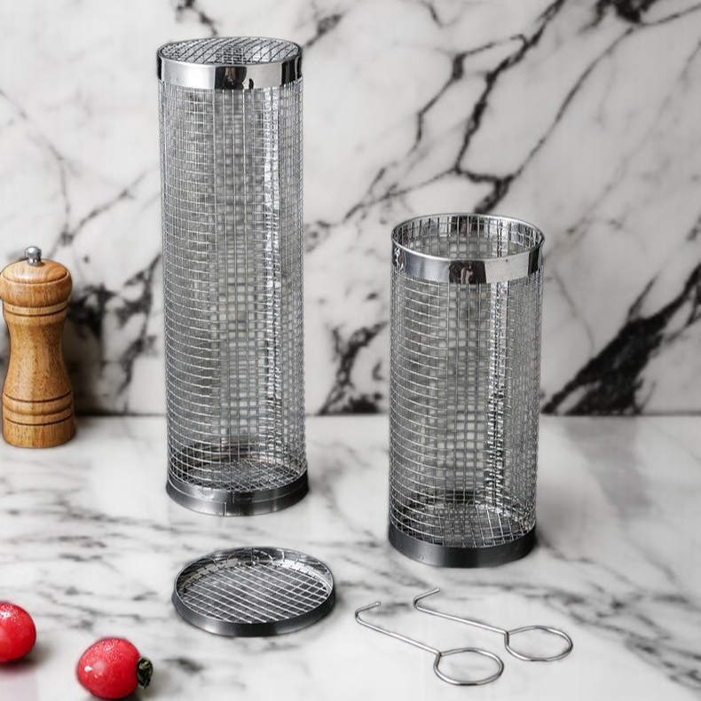 바비큐 케이지의 세척이 쉬운 디자인