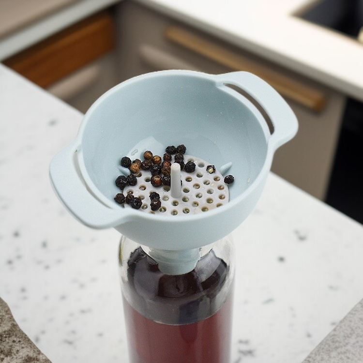 주방 다기능 플라스틱 깔때기 세트 분리 거름망 찌꺼기 필터 전용