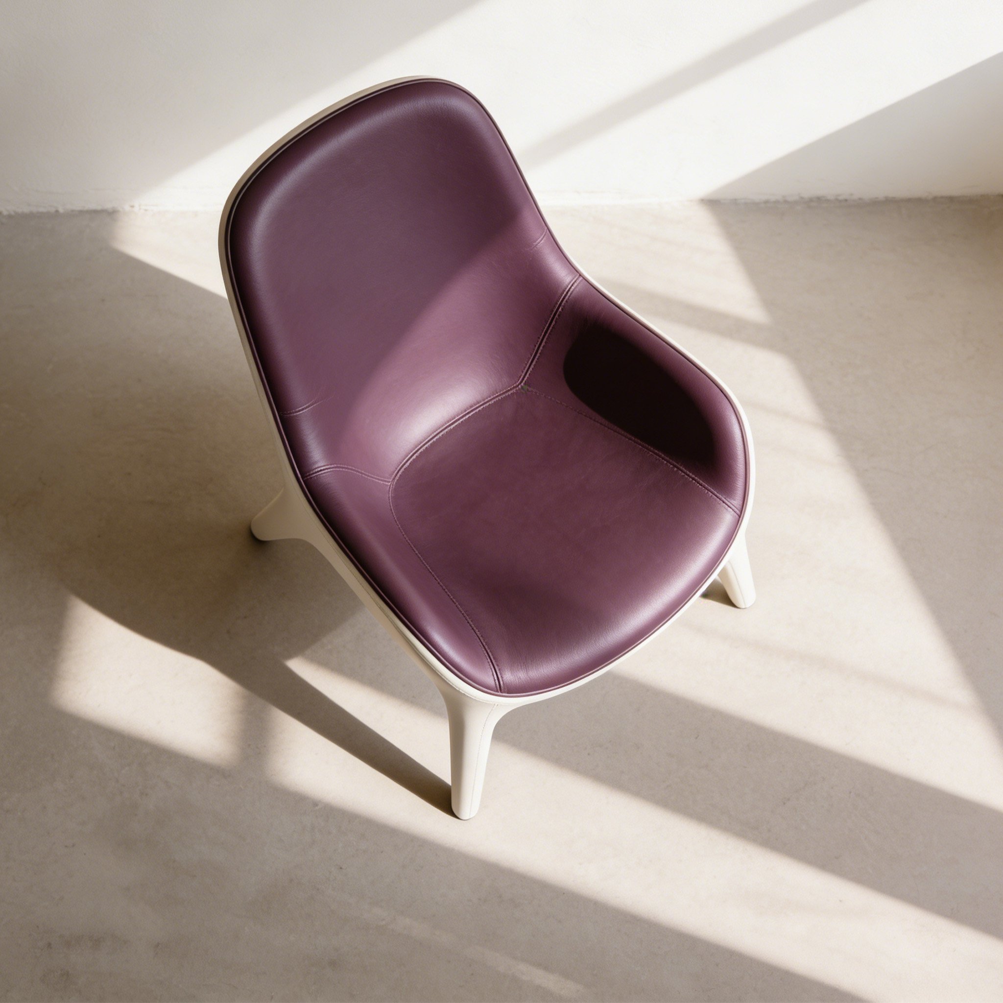 レザーミニマルチェア