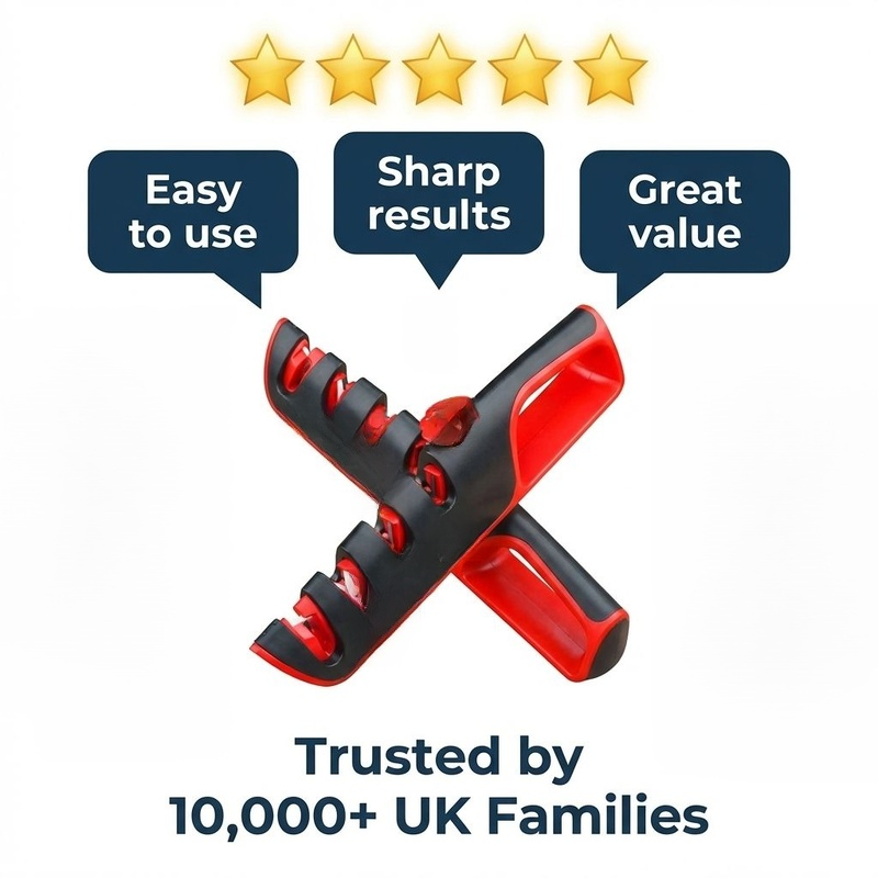 Four-Stage Multifunctional Household Knife Sharpener