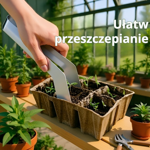 Stalowe szczypce do przesadzania roślin