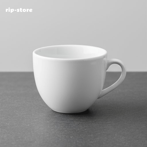 Elegant ceramic tea cups set of 10 displayed on wooden table