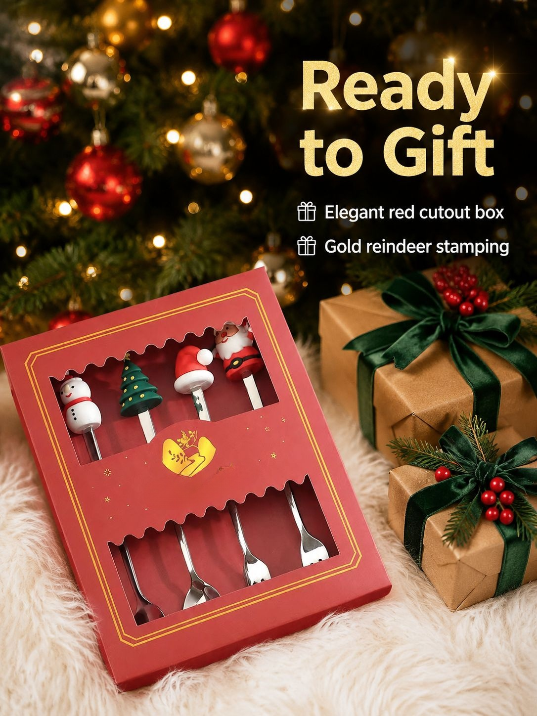 Cartoon Christmas Tableware Spoon Set