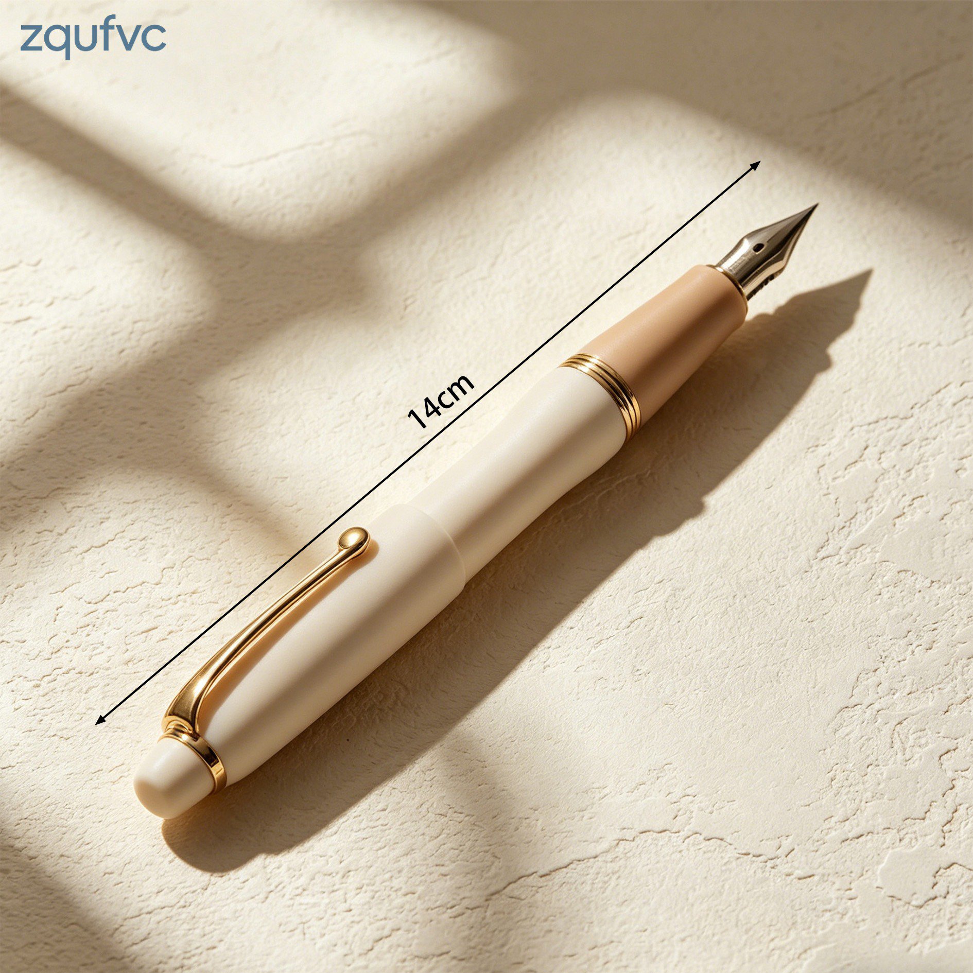 Elegant fountain pen with sleek black barrel