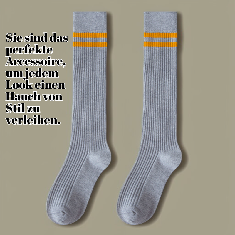 Trendige lange Socken